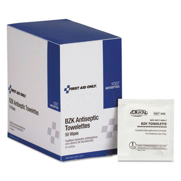 First Aid Only™ Antiseptic Cleansing Wipes, 50-box freeshipping - TVN Wholesale